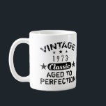 Vintage 1973 50th Birthday Kaffeetasse<br><div class="desc">Eine coole Geschenkidee für Männer,  die ein Meilenstein feiern. Ein lustiges Geburtstagsgeschenk für Männer,  die bis zur Vollkommenheit gereift sind!</div>