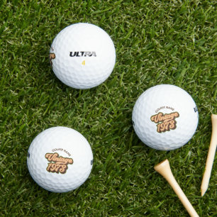 Vintage 1973 Custom Golfbälle