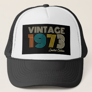 Vintage 1973 limitierte Auflage zum 50. Geburtstag Truckerkappe