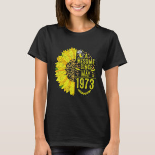 Vintage 1973 Lustig 49 Jahre alt 49. Mai Sonnensch T-Shirt