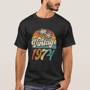 Vintage 1974 48. Geburtstag Hergestellt in 1974 4 T-Shirt