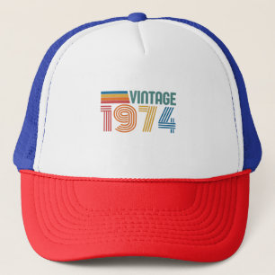 Vintage 1974 50. Geburtstag Truckerkappe