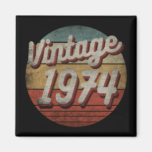 VINTAGE 1974 GEBURTSTAGSGESCHENK FÜR MÄNNER FRAUEN MAGNET
