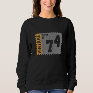 Vintage 1974 Geburtstagspackung Briefmarke 1974 Sweatshirt