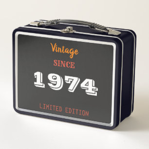 Vintage 1974 Limited Edition Metal Lunch Box