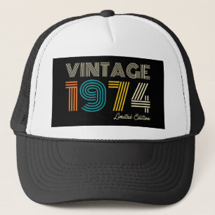 Vintage 1974 limitierte Auflage zum 50. Geburtstag Truckerkappe