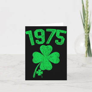 Vintage 1975 50. Geburtstag St. Patricks Day Shamr Karte