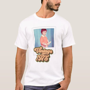 Vintage 1975 50. Geburtstagsfoto  T-Shirt