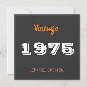 Vintage 1975 50. limitierte Auflage