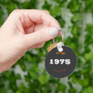 Vintage 1975 Limitierte Auflage 50. Geburtstag Schlüsselanhänger