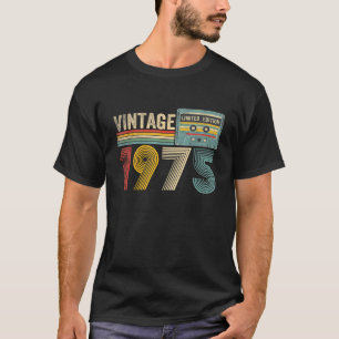 Vintage 1975 Lustige 50. Geburtstags-Kassette 50 T-Shirt