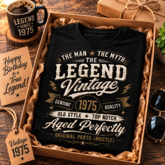 Vintage 1975 Perfekt gealtert 51. Geburtstag T-Shirt