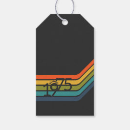 Vintage 1975 Retro Design Geschenktasten Geschenkanhänger