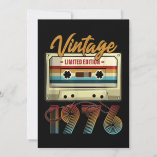 Vintage 1976 45. Geburtstagskassette Geburtstag Einladung