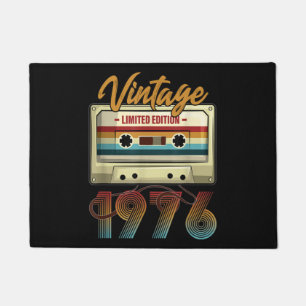 Vintage 1976 45. Geburtstagskassette Geburtstag Fußmatte