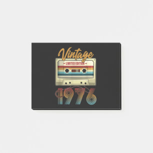 Vintage 1976 45. Geburtstagskassette Geburtstag Post-it Klebezettel