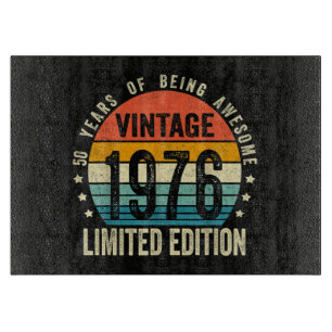 Vintage 1976 50. Geburtstag Geboren 1976 Schneidebrett