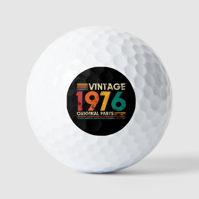 Vintage 1976 50. Geburtstag Golfball (Vorderseite)