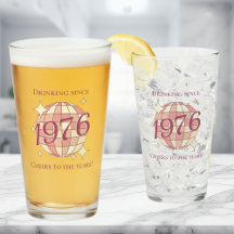 Vintage 1976 50th birthday retro beer