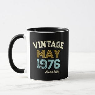 Vintage 1976 Benutzerdefiniertes Geburtsjahr & Alt Tasse