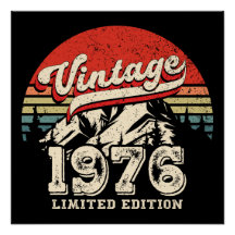 Vintage 1976 Birthday Retro 50th Outdoorsy Bday