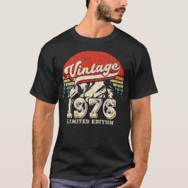 Vintage 1976 Birthday Retro 50th Outdoorsy Bday T-Shirt