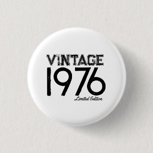 Vintage 1976 Custom Jahr Button