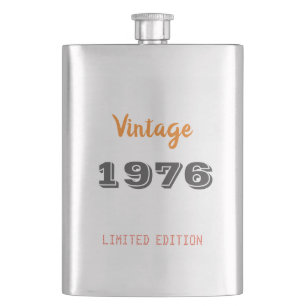 Vintage 1976-Flasche – 50. Geburtstagsgeschenk für Flachmann