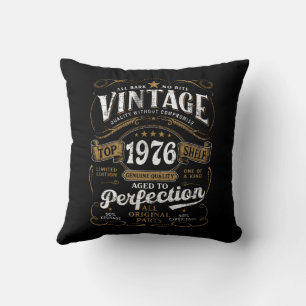 Vintage 1976 Geburtstag 50. perfekt gealtert Kissen