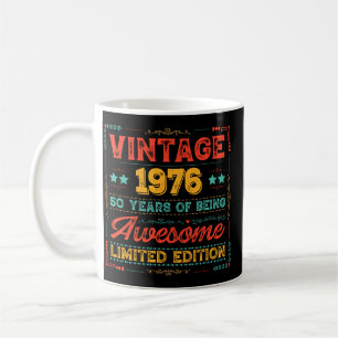 Vintage 1976 Hergestellt 1976 70. Geburtstag 50 Ja Kaffeetasse