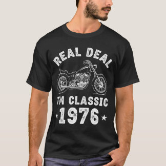 Vintage 1976 Im Classic Motorcycle Retro Birthday T-Shirt