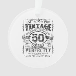 Vintage 1976 Limited Edition Shirt 50 Jahre alt 50 Ornament