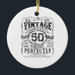 Vintage 1976 Limited Edition Shirt 50 Year Old 50t Keramik Ornament<br><div class="desc">Vintage 1976 Limited Edition Shirt 50 Year Old 50th Birthday</div>
