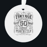 Vintage 1976 Limited Edition Shirt 50 Year Old 50t Ornament<br><div class="desc">Vintage 1976 Limited Edition Shirt 50 Year Old 50th Birthday</div>
