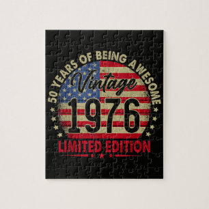 Vintage 1976 limitierte Auflage 50. Geburtstag Puzzle