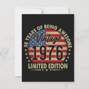Vintage 1976 limitierte Auflage 50 Jahre alt  Feiertagskarte