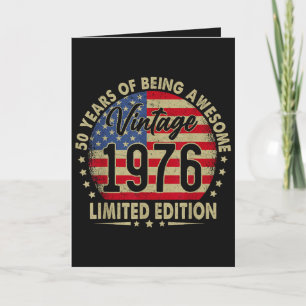 Vintage 1976 limitierte Auflage 50 Jahre alt Feiertagskarte