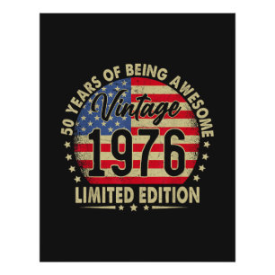 Vintage 1976 Limitierte Auflage 50 Jahre alt Fotodruck
