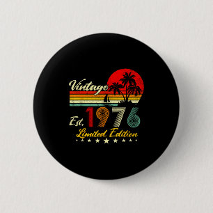Vintage 1976 limitierte Auflage zum 50. Geburtstag Button