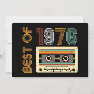 Vintage 1976 Made in 1976 70th Birthday 50 Years  Einladung