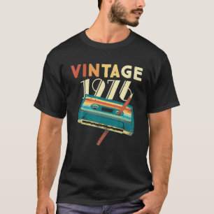 Vintage 1976 Musikkassette 45. Geburtstagsgeschenk T-Shirt