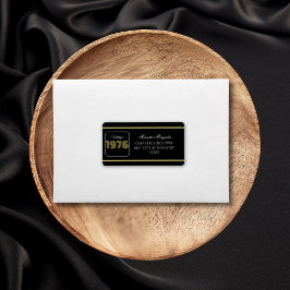 Vintage 1976 Retro Birthday 50th Birthday Adressaufkleber