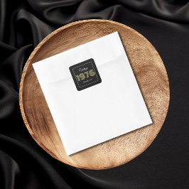 Vintage 1976 Retro Geburtstag 50. Geburtstag Quadratischer Aufkleber