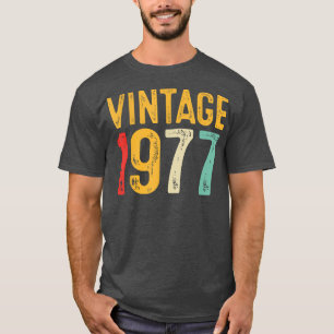 Vintage 1977 45. Geburtstagsdekoration Männer Frau T-Shirt