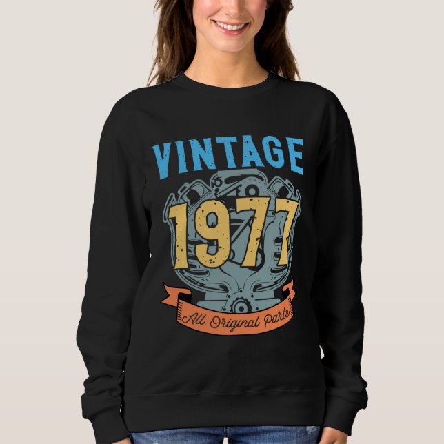 Vintage 1977 Alle Originalteile Sweatshirt (Vorderseite)