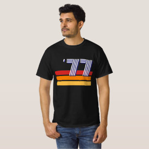 Vintage 1977 Retro-Streifen-Sonne 50. Geburtstag T-Shirt