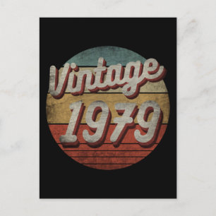 VINTAGE 1979 GEBURTSTAGSGESCHENK FÜR MÄNNER FRAUEN POSTKARTE