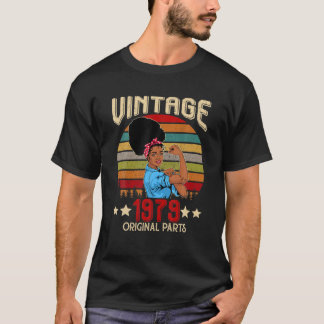 Vintage 1979 Hergestellt 1979 43. Geburtstag 43 Ja T-Shirt
