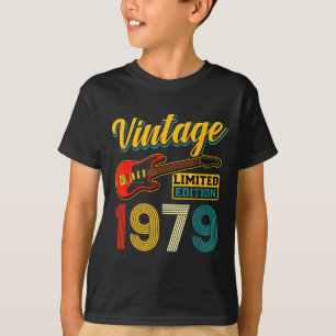 Vintage 1979 Limited Edition Gitarre Geburtsjahr T-Shirt