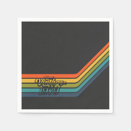 Vintage 1979 Style Birthday paper napkin. Serviette